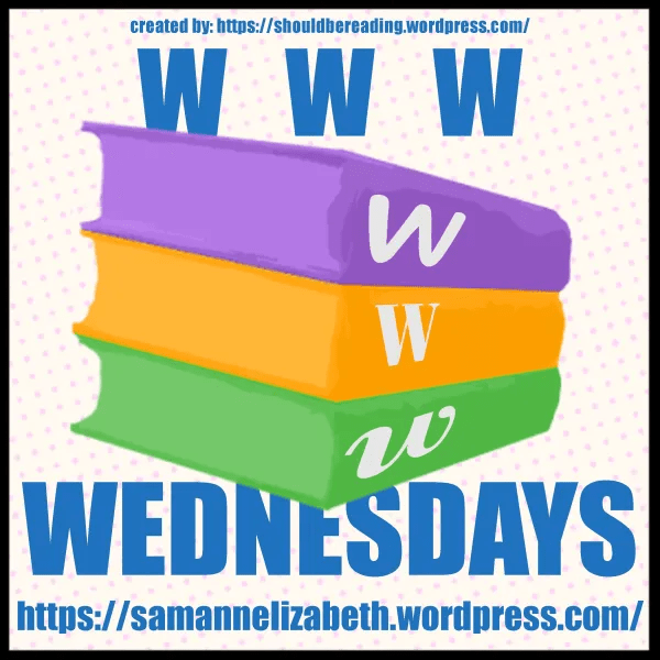 Three stacked books with Ws on them for WWW Wednesdays.